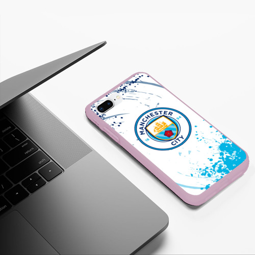 Чехол для iPhone 7Plus/8 Plus матовый с принтом Manchester City - Футбольный клуб, фото #5