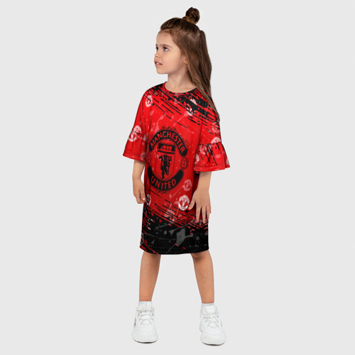 Детское платье 3D Manchester United: Возвращения Ronaldo, цвет 3D печать - фото 3