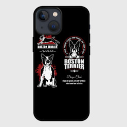 Чехол для iPhone 13 mini Бостон-Терьер Boston Terrier