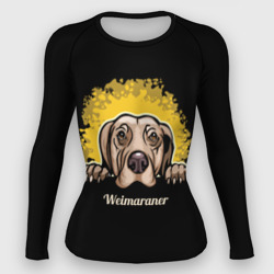 Женский рашгард 3D Веймаранер Weimaraner