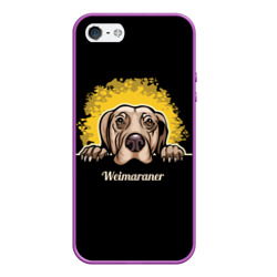 Чехол для iPhone 5/5S матовый Веймаранер Weimaraner