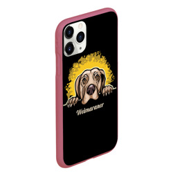 Чехол для iPhone 11 Pro Max матовый Веймаранер Weimaraner - фото 2