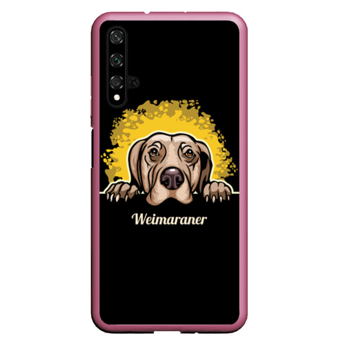 Чехол для Honor 20 Веймаранер Weimaraner, цвет малиновый