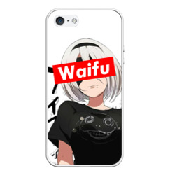 Чехол для iPhone 5/5S матовый Waifu - 2B Nier