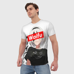 Мужская футболка 3D Waifu - 2B Nier - фото 2