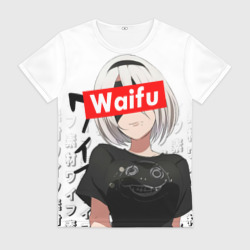 Женская футболка 3D Waifu - 2B Nier