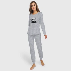 Женская пижама с лонгсливом хлопок Сатору Годжо Магическая битва - фото 2