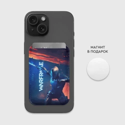 Картхолдер Magsafe магнитный Waframe neon katana fire - фото 2