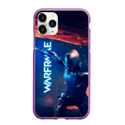 Чехол для iPhone 11 Pro Max матовый Waframe neon katana fire