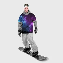 Накидка на куртку 3D Neon galaxy неоновый космос