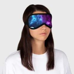 Маска для сна 3D Neon galaxy неоновый космос - фото 2
