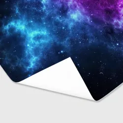 Бумага для упаковки 3D Neon galaxy неоновый космос - фото 2