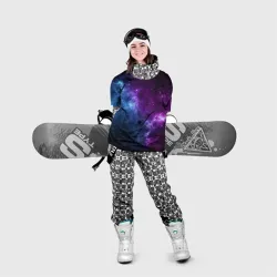 Накидка на куртку 3D Neon galaxy неоновый космос - фото 2