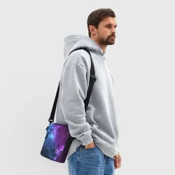 Сумка через плечо 3D Neon galaxy неоновый космос - фото 2