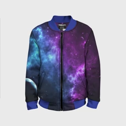 Детский бомбер 3D Neon galaxy неоновый космос