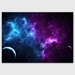 Поздравительная открытка Neon galaxy неоновый космос