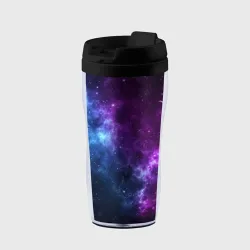Термокружка-непроливайка Neon galaxy неоновый космос