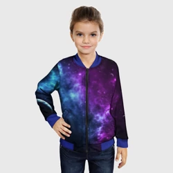 Детский бомбер 3D Neon galaxy неоновый космос - фото 2