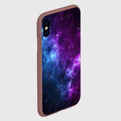 Чехол для iPhone XS Max матовый Neon galaxy неоновый космос - фото 2