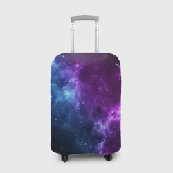 Чехол для чемодана 3D Neon galaxy неоновый космос