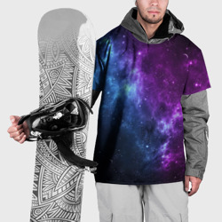 Накидка на куртку 3D Neon galaxy неоновый космос