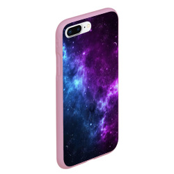 Чехол для iPhone 7Plus/8 Plus матовый Neon galaxy неоновый космос - фото 2
