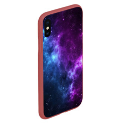 Чехол для iPhone XS Max матовый Neon galaxy неоновый космос - фото 2