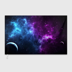 Флаг 3D Neon galaxy неоновый космос