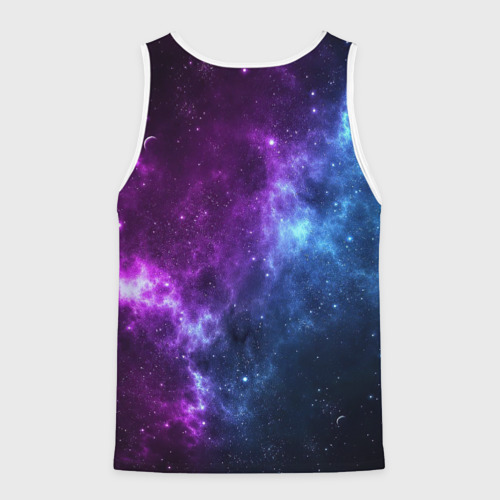 Мужская майка 3D Neon galaxy неоновый космос, цвет 3D печать - фото 2