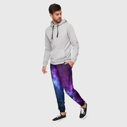 Мужские брюки 3D Neon galaxy неоновый космос - фото 2
