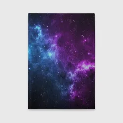 Обложка для автодокументов Neon galaxy неоновый космос