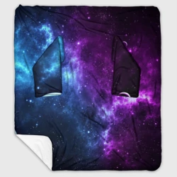 Плед с рукавами Neon galaxy неоновый космос