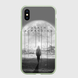 Чехол для iPhone XS Max матовый Death Stranding president USA