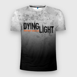 Мужская футболка 3D Slim Dying light трещины good night and good luck