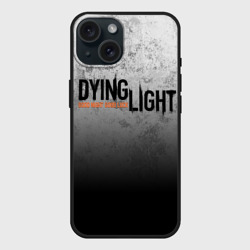 Чехол силиконовый для Apple iPhone 15 матовый Dying light трещины good night and good luck