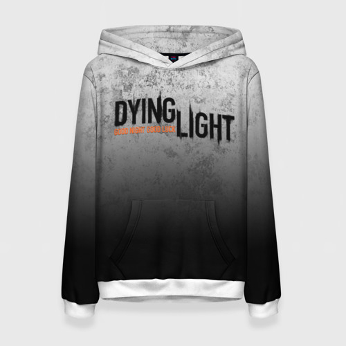 Женская толстовка 3D Dying light трещины good night and good luck, цвет 3D печать