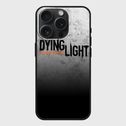 Чехол силиконовый для Apple iPhone 15 Pro матовый Dying light трещины good night and good luck
