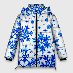 Женская зимняя куртка Oversize Белая Зима