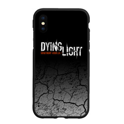 Чехол для iPhone XS Max матовый Dying light разломы трещины