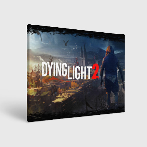 Холст прямоугольный Dying light, хороший исход, цвет 3D печать