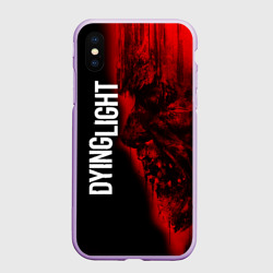 Чехол для iPhone XS Max матовый Dying light red zombie face