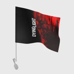 Флаг для автомобиля Dying light red zombie face