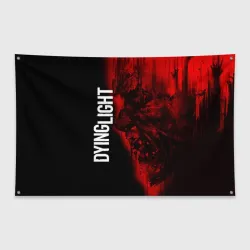 Флаг-баннер Dying light red zombie face