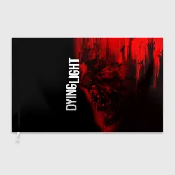 Флаг 3D Dying light red zombie face