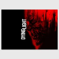 Поздравительная открытка Dying light red zombie face