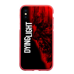 Чехол для iPhone XS Max матовый Dying light red zombie face