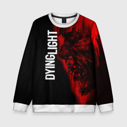 Детский свитшот 3D Dying light red zombie face