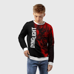 Детский свитшот 3D Dying light red zombie face - фото 2