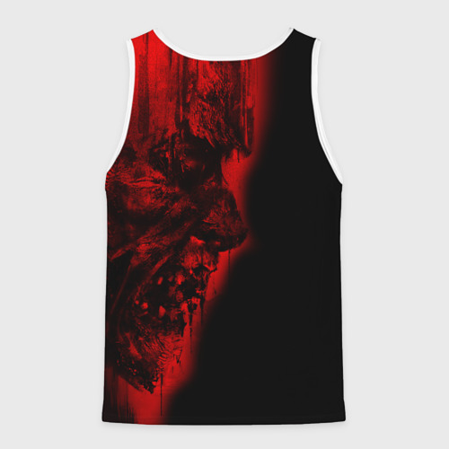 Мужская майка 3D Dying light red zombie face, цвет 3D печать - фото 2