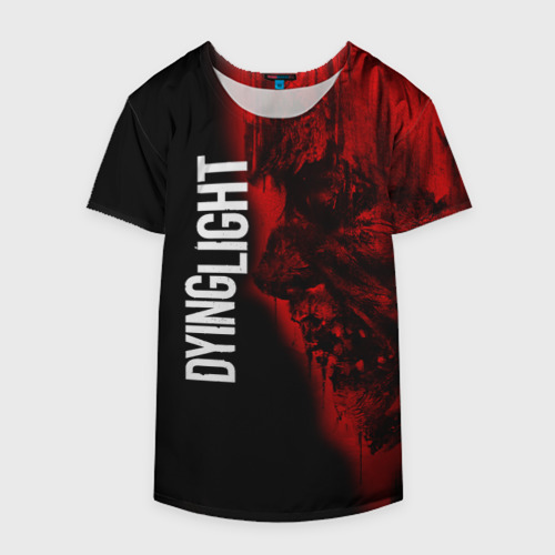 Накидка на куртку 3D Dying light red zombie face, цвет 3D печать - фото 4